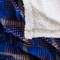 Hastings Home Hastings Home Fleece Sherpa Blanket Throw - Plaid Blue/Yellow 846964FYT - alternate 2